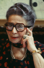 Hulda Zumsteg in Kronenhalle restaurant in Zurich 1978.