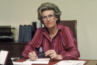 Maria Mumenthaler in her office 1982.
