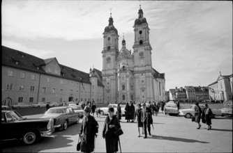 Monastery church St. Gallen 1966.