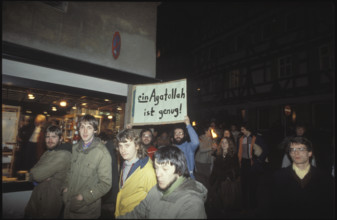 Solidarity rally for Hans Kung, 1979.