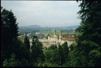 Monastery of Einsiedeln on the occasion of the pope's visit 1984.
