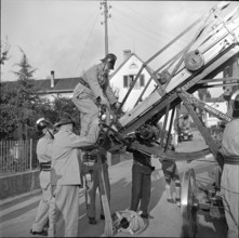 War fire brigade;  fire ladder, 1939.