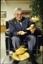 Jean-Rodolphe Christen having breakfast 1995.