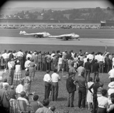 Air show at military airfield Dubendorf 1957.