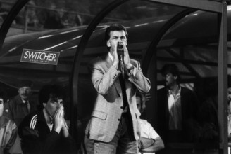 Ringier Dokumentation Bild an Hr. Hohns / Bild Sport, Ottmar Hitzfeld, Trainer Grasshoppers, 1991.