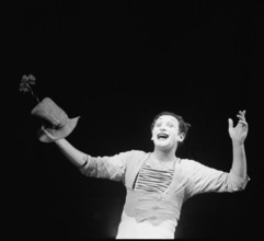 Mime Marcel Marceau, 1954.