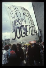 Youth demonstrations in Zurich 1980.