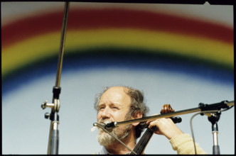 Franz Hohler at the demonstration for the woods in Berne, 1984.