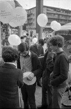 Campaign in support of the women's right to vote in the canton Zurich, 1969.