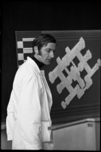 Fire at Psychiatric Hospital Burgholzli in Zurich 1971: Ambros Uchtenhagen informing.