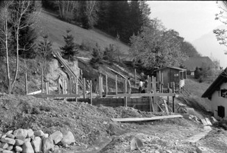Building site in Gstaad; 1972.