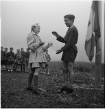 Polish children on holiday for convalescence in Switzerland, 1946.