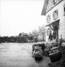 Refugees at the Border, Ramsen 1945.