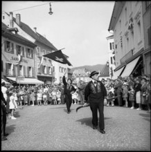 Festival of the people of Jura in Delemont, 1955.