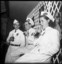 Coca-Cola employees having a break; 1949.