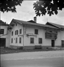 Klosters, small trade houses; 1940.