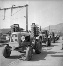 Swiss donation: craftsmen for Luxembourg, 1945.