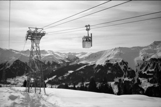 Madrisa ropeway in Klosters, 1966.