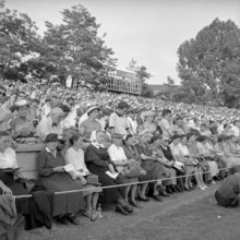 Evangelist Billy Graham in Zurich, 1955.