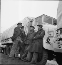The Red Cross organizes goods transport for war prisoners, 1943.