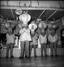 Procession of the onion heads in Berne, 1950.