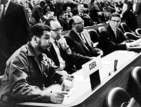 Ernesto Che Guevara at UNCTAD, Geneva 1964.
