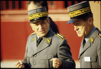 Corps commander Roger Mabillard and officer Rene Gurtner 1986.
