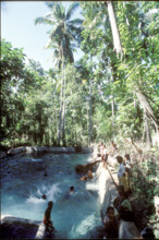 Children bathing on Sawu island, Indonesia, 1986.