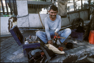 Craftsman in Jakarta, 1986.