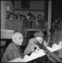 Boy shooting competiton in Zurich, 1954.