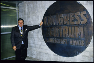 Moritz Suter at the WEF in Davos, 1992.