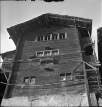 Mountain village St. Martin in the Valais, 1942.