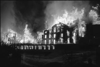 Hotel Rigi Kaltbad on Fire, 1961.
