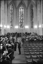 Swearing In of police recruits at the Wasserkirche, 1971.