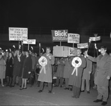 Protest against new tabloid Blick, 1959.