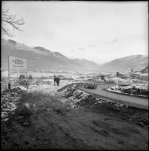 Extension of Ceneri road at Cadenazzo 1964.