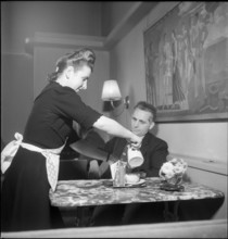 Waitress, around 1963.