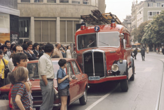 Firefighting exercise in Zurich, 1971.