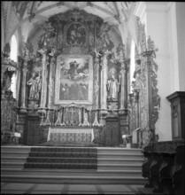 Altar in Muri monastery church 1953.
