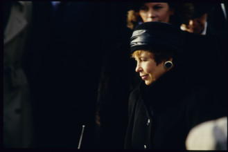 American-Sowjet summit in Reykjavik 1986: Raissa Gorbatschowa.