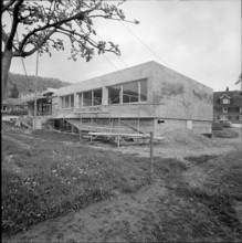 Mormon temple under construction, Ebnat-Kappel 1964.