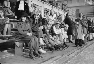 Children's carnival on the ice rink, 1948.