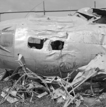After WW 2: recovery of a US bomber, Greifensee 1953.