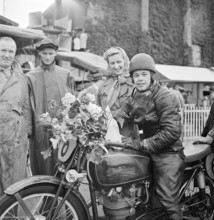 Reception of world champion Luigi Taveri, Horgen 1966.