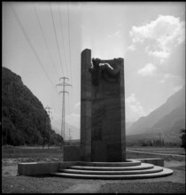 Sculpture at the Lavey power station 1952.