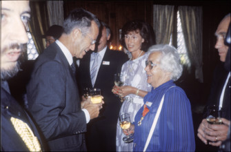 King Baudouin of Belgium receiving guests 1985.