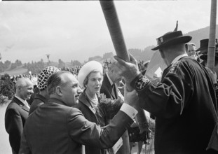 Queen Ingrid of Denmark on Burgenstock, 1965.