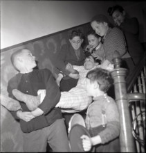 Children celebrating the end of the school's year in Zurich in 1944.
