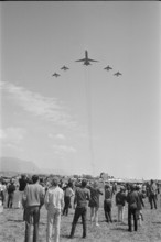 Flight demonstration of Hunter flight, Grenchen 1969.