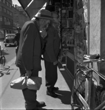 Scene from the Langstrasse in Zurich 1949.